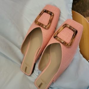 Pink flat mules/slides, sz 14 Sam Edelman